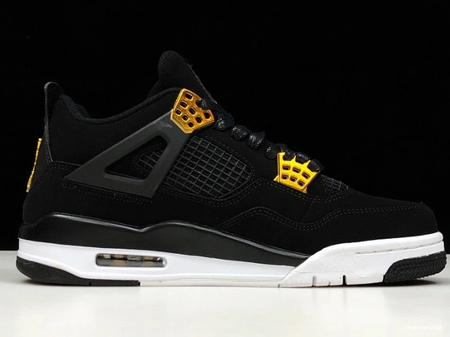 HYPE Black Jordan 308497-032 Metallic Gold-White Air Royalty 4 0816